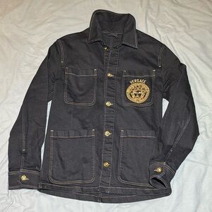 VERSACE Medusa logo denim jacket *black